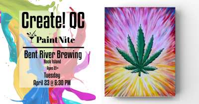 Image for Paint Nite Painting No 420 at Bent River Brewing Company Rock Island